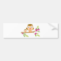 Hiboux heureux adhésif pour voiture