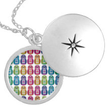 Hiboux mignons de Matryoshka d'arc-en-ciel Pendentif