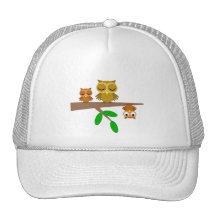 hiboux mignons et drôles casquettes
