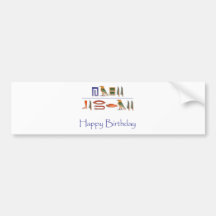 Hiéroglyphes d'Egyptien de joyeux anniversaire Autocollants Pour Voiture