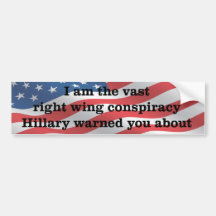 Hillary vous a avertis arrière - plan de drapeau d adhésif pour voiture