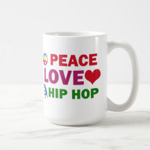 Hip hop d'amour de paix tasse à café