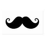 Hippie à la mode de moustache noire drôle de guido carte de visite