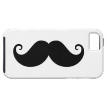 Hippie à la mode de moustache noire drôle de guido coques iPhone 5