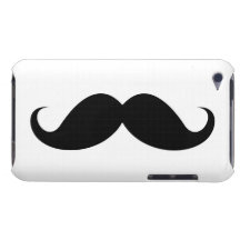 Hippie à la mode de moustache noire drôle de guido coque iPod touch Case-Mate