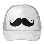 Hippie à la mode de moustache noire drôle de guido casquette de camionneur