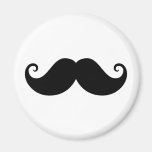 Hippie à la mode de moustache noire drôle de guido aimants