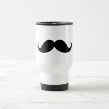 Hippie à la mode de moustache noire drôle de guido tasses