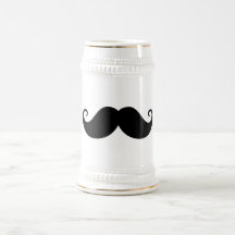 Hippie à la mode de moustache noire drôle de guido mug à café