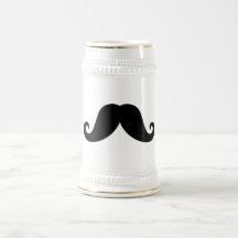 Hippie à la mode de moustache noire drôle de guido tasse