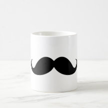 Hippie à la mode de moustache noire drôle de guido mugs à café