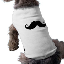 Hippie à la mode de moustache noire drôle de guido manteaux pour toutous