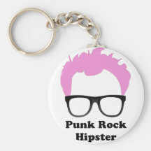 Hippie de punk rock porte-clés