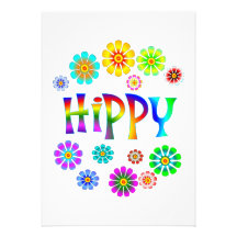 HIPPIE FAIRE-PART PERSONNALISABLES