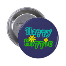 Hippie heureuse badges avec agrafe