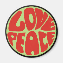 hippie maxime peace love aimants