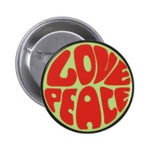 hippie maxime peace love badge