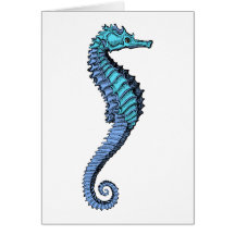 Hippocampe Cartes De Vœux