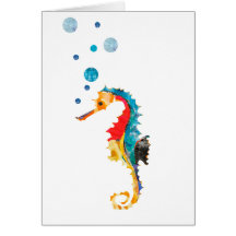 Hippocampe coloré (hippocampe) cartes