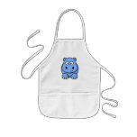 Hippopotame bleu mignon tablier