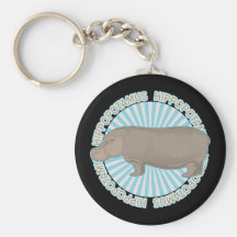 Hippopotame classique porte-clefs