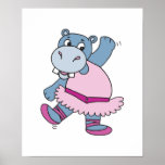 hippopotame idiot de ballerine posters
