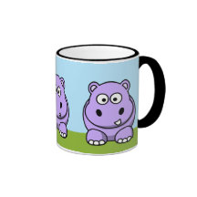 Hippopotame mignon de lavande mug