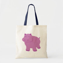 Hippopotame mignon sacs fourre-tout