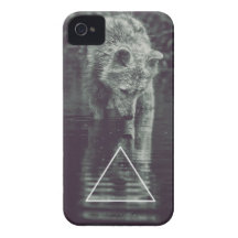 hipster loup coques iPhone 4 Case-Mate