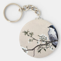 Hirondelle d'arbre porte-clé