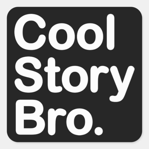 Histoire fraîche Bro. Autocollant