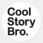 Histoire fraîche Bro. Autocollant