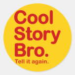 Histoire fraîche Bro. Autocollant