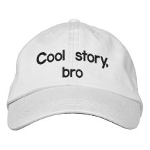 Histoire fraîche, bro chapeau brodé