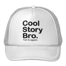 Histoire fraîche Bro. Chapeau Casquettes De Camionneur