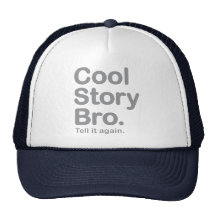 Histoire fraîche Bro. Chapeau Casquette De Camionneur