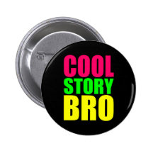 Histoire fraîche Bro dans les couleurs au néon de  Badge