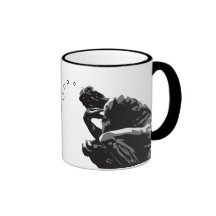 Histoire fraîche, tasse drôle de penseur de Bro