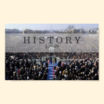 HISTOIRE : Le Président Obama Swearing dans la cér posters