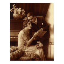 Histoires d'amour, économies de cru la date ! cartes postales