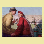 Histoires d'amour vintages, couple à la partie de  cartes postales