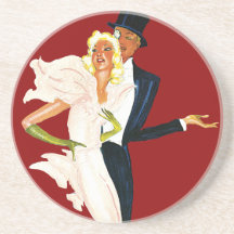 Histoires d'amour vintages, couple moderne de mari dessous de verres