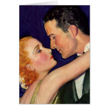 Histoires d'amour vintages, Hollywood romantique Carte