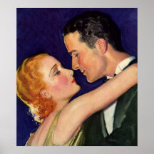 Histoires d'amour vintages, Hollywood romantique Affiches