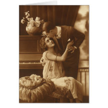 Histoires d'amour vintages, musique romantique cartes