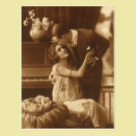 Histoires d'amour vintages, musique romantique cartes postales
