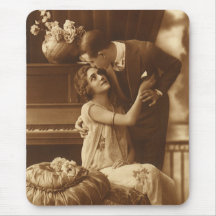 Histoires d'amour vintages, musique romantique tapis de souris
