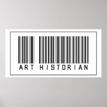 Historien d'art de code barres posters