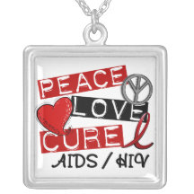 HIV de SIDA de traitement d'amour de paix Pendentif Personnalisé