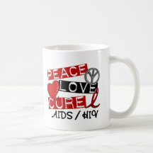 HIV de SIDA de traitement d'amour de paix Mug À Café